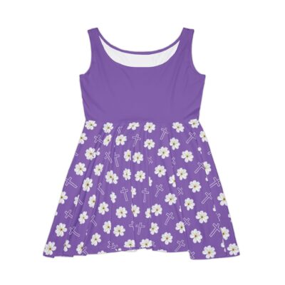 Holy Floral Women's Skater Dress - Lilac