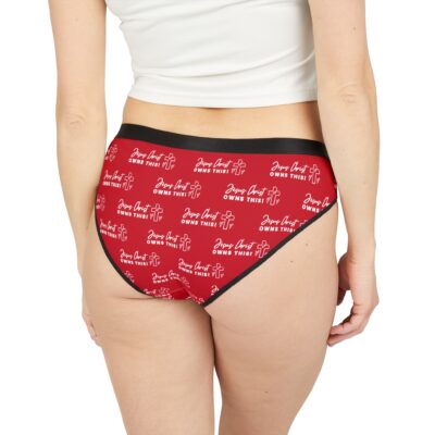 Jesus Christ Owns This! Women's Underwear (Red) - Wht. Lettering - Image 4