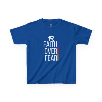 Faith Over Fear Kids Tee - White Lettering - Image 27