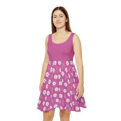 Holy Floral Women's Skater Dress - Rose - Image 3
