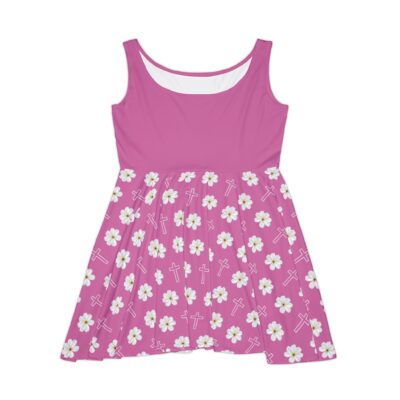 Holy Floral Women's Skater Dress - Rose