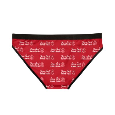 Jesus Christ Owns This! Women's Underwear (Red) - Wht. Lettering - Image 2