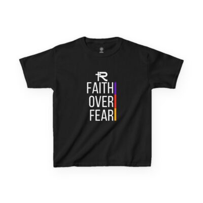 Faith Over Fear Kids Tee - White Lettering