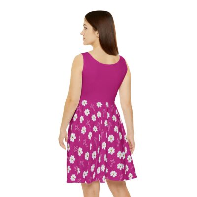 Holy Floral Women's Skater Dress - Pink - Image 4