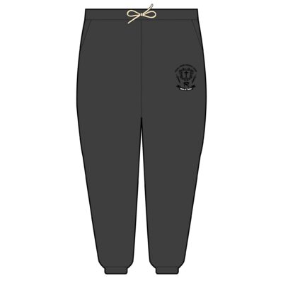 Men of Faith Fleece Sweatpants - Blk. Lettering - Image 2