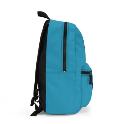 Faith Over Fear Backpack - Turquoise, Black Lettering - Image 2